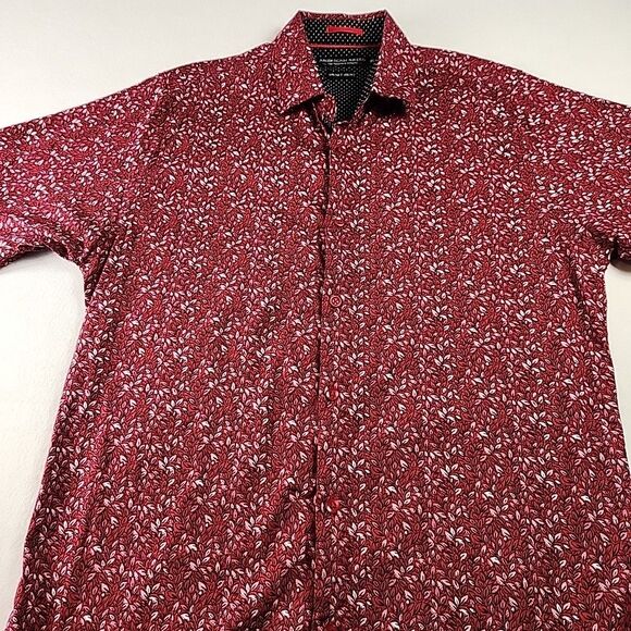 American Breed Smart Shirt  Men’s XL Short Sleeve Button Up Colorful Foliage - Picture 6 of 12